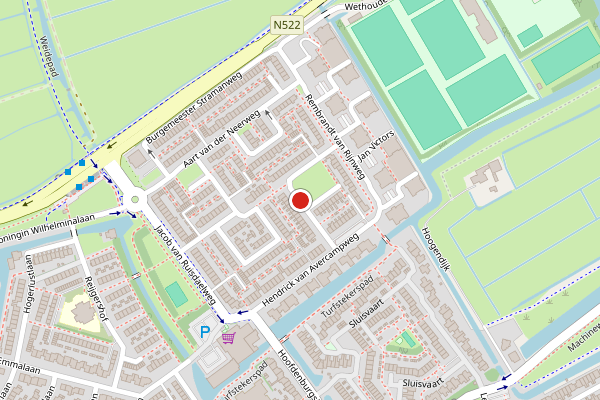 Kaart Ouderkerk aan de Amstel