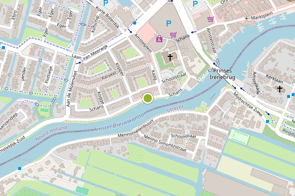 Ambulance-melding op Schans, Uithoorn op 14 juli, kaart-overzicht