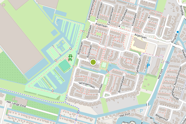 Ambulance-melding op Rozenlaan, De Kwakel op 14 juli, kaart-overzicht