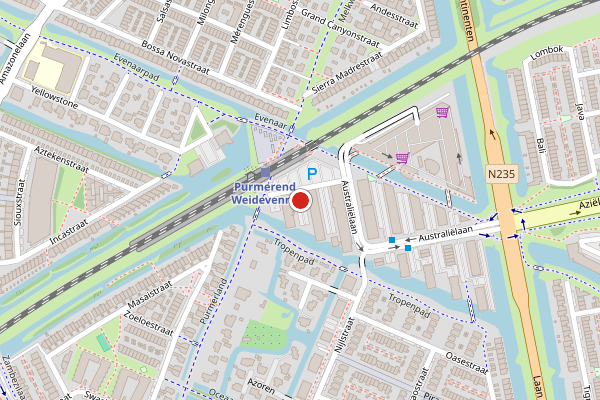Brandweer-melding op Abel Tasmanplein, Purmerend op 14 juli, kaart-overzicht