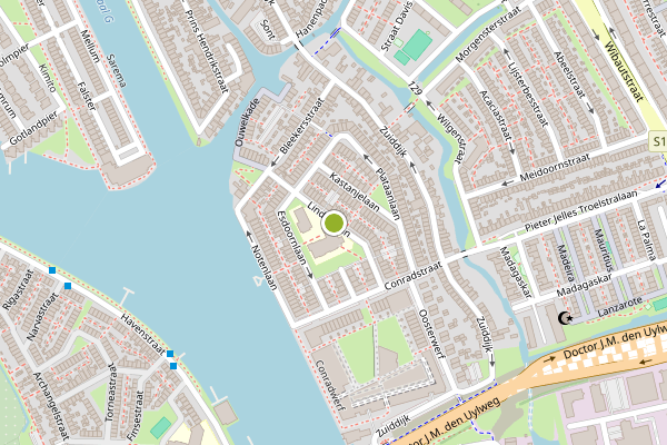 Ambulance-melding op Lindenlaan, Zaandam op 14 juli, kaart-overzicht