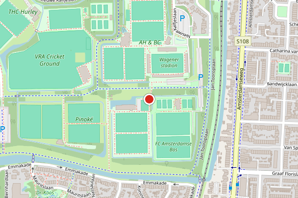 Brandweer-melding op Jan Tooroplaan, Amstelveen op 15 juli, kaart-overzicht