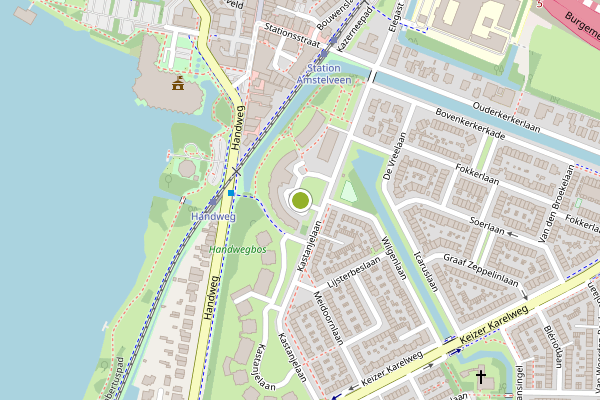 Ambulance-melding op Kastanjelaan, Amstelveen op 15 juli, kaart-overzicht