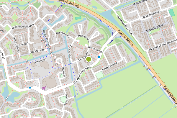 Ambulance-melding op De Schans, Weesp op 14 juli, kaart-overzicht