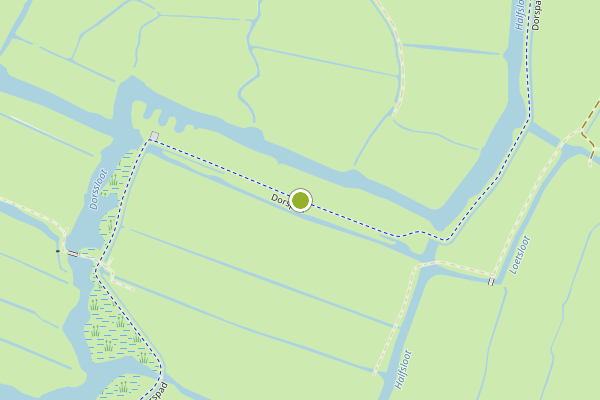 Ambulance-melding op Dorspad, Landsmeer op 15 juli, kaart-overzicht