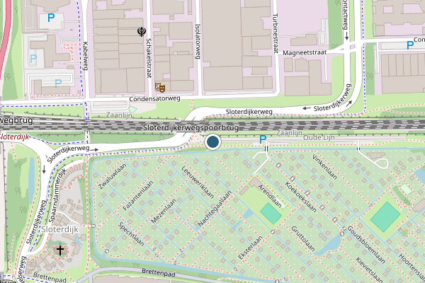 Politie-melding op Sloterdijkerweg, Amsterdam op 15 juli, kaart-overzicht