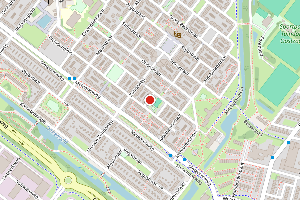 Brandweer-melding op Castorplein, Amsterdam op 15 juli, kaart-overzicht