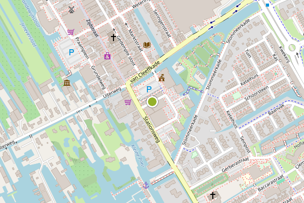 Ambulance-melding op Raadhuisplein, Aalsmeer op 14 juli, kaart-overzicht