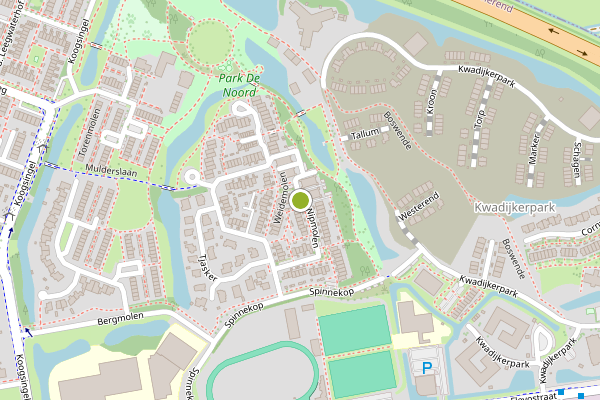 Ambulance-melding op Wipmolen, Purmerend op 15 juli, kaart-overzicht