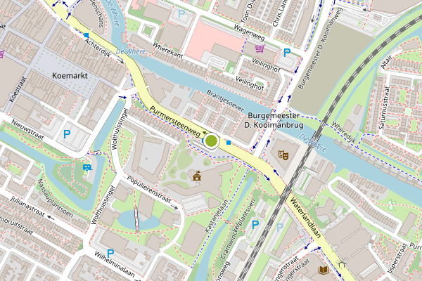 Ambulance-melding op Purmersteenweg, Purmerend op 15 juli, kaart-overzicht