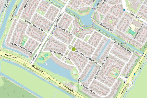 Ambulance-melding op Mahatma Gandhistraat, Purmerend op 14 juli, kaart-overzicht