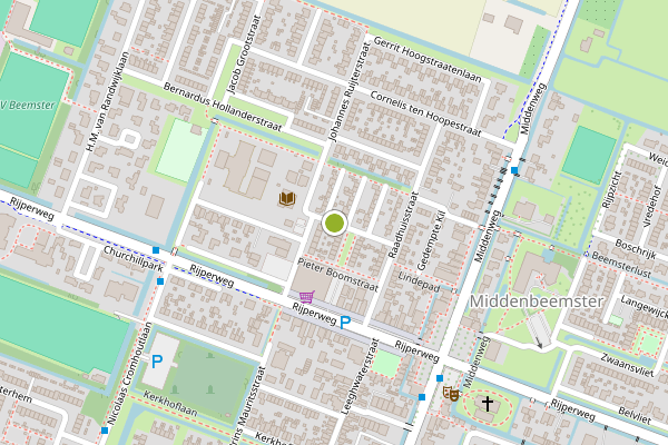 Ambulance-melding op Tobias de Coenestraat, Middenbeemster op 14 juli, kaart-overzicht