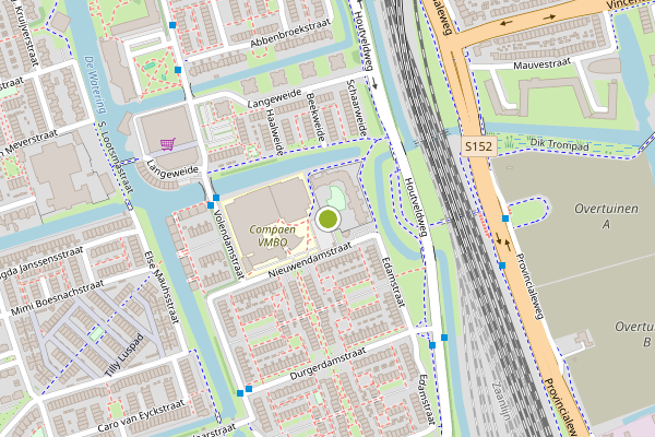 Ambulance-melding op Nieuwendamstraat, Zaandam op 15 juli, kaart-overzicht