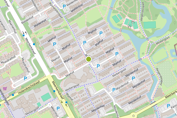 Ambulance-melding op Mijehof, Amsterdam op 15 juli, kaart-overzicht
