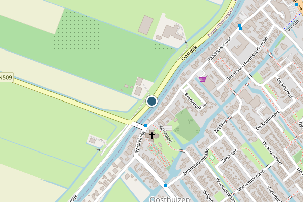Politie-melding op Oostdijk, Noordbeemster op 15 juli, kaart-overzicht