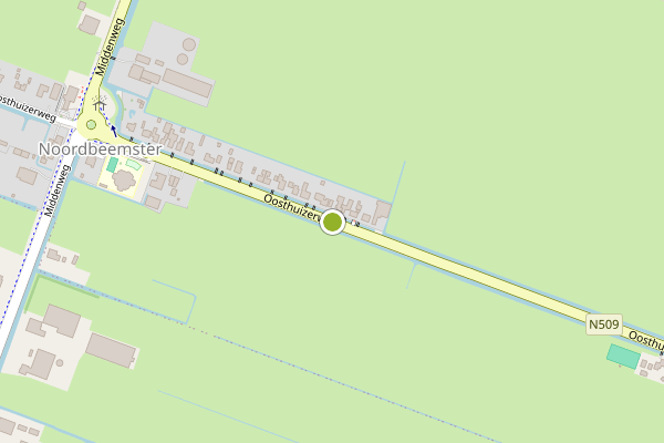 Ambulance-melding op Oosthuizerweg, Noordbeemster op 15 juli, kaart-overzicht