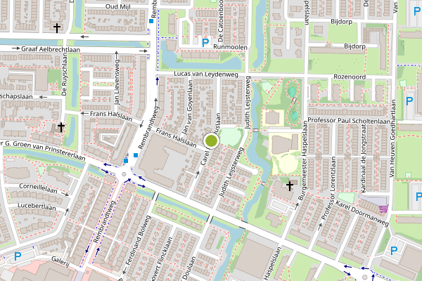 Ambulance-melding op Carel Fabritiuslaan, Amstelveen op 16 juli, kaart-overzicht