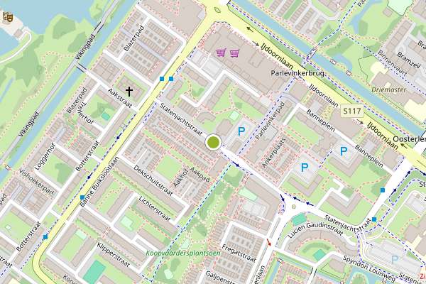 Ambulance-melding op Statenjachtstraat, Amsterdam op 16 juli, kaart-overzicht