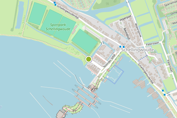 Ambulance-melding op Schellingwouderdijk, Amsterdam op 16 juli, kaart-overzicht
