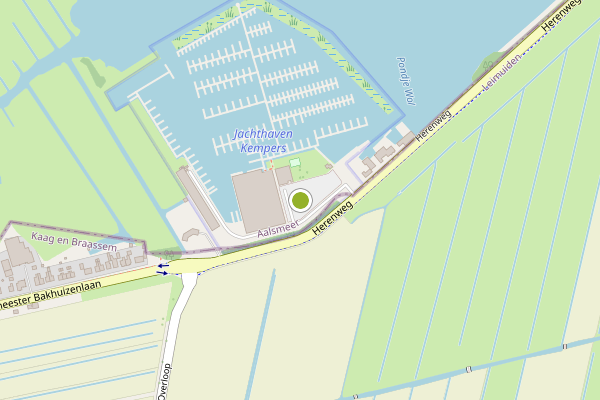 Ambulance-melding op Herenweg, Aalsmeer op 16 juli, kaart-overzicht