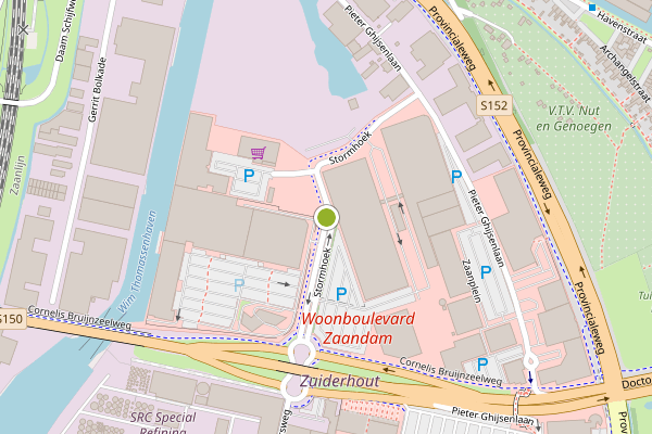 Ambulance-melding op Stormhoek, Zaandam op 16 juli, kaart-overzicht