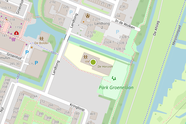 Ambulance-melding op Langs de Akker, Amstelveen op 9 mei, kaart-overzicht