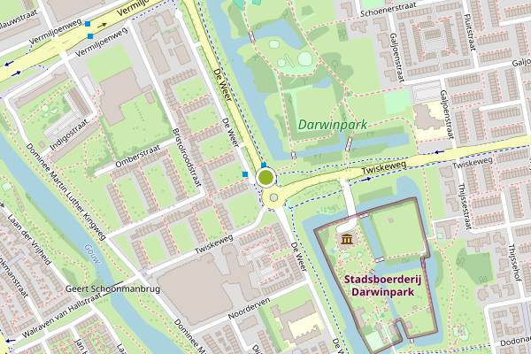 Ambulance-melding op De Weer, Zaandam op 9 mei, kaart-overzicht