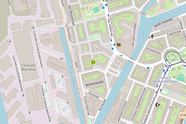 Ambulance-melding op De Kempenaerstraat, Amsterdam op 17 juli, kaart-overzicht