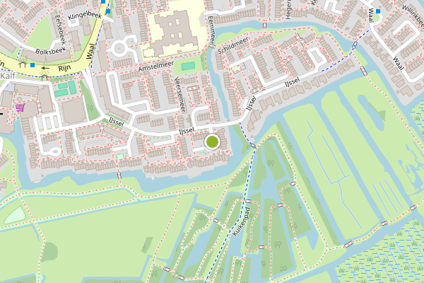 Ambulance-melding op Woud Wetering, Zaandam op 17 juli, kaart-overzicht