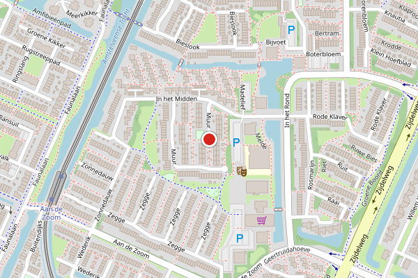 Brandweer-melding op Muur, Uithoorn op 16 juli, kaart-overzicht