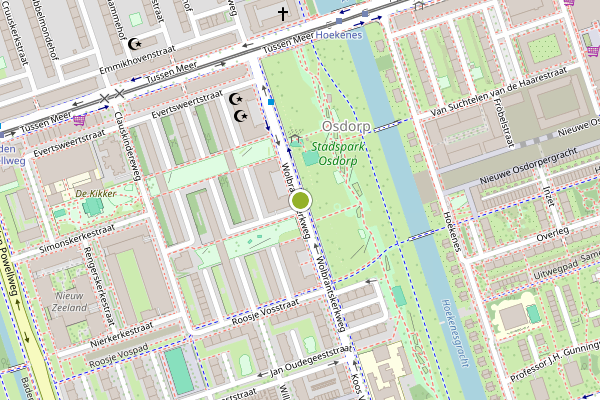 Ambulance-melding op Wolbrantskerkweg, Amsterdam op 9 mei, kaart-overzicht