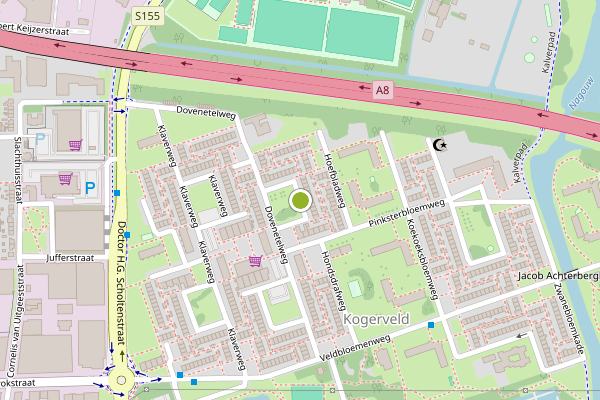 Ambulance-melding op Dovenetelweg, Zaandam op 17 juli, kaart-overzicht
