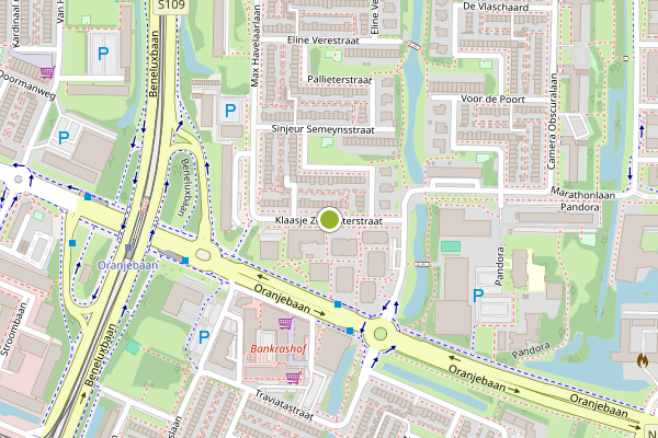 Ambulance-melding op Klaasje Zevensterstraat, Amstelveen op 17 juli, kaart-overzicht