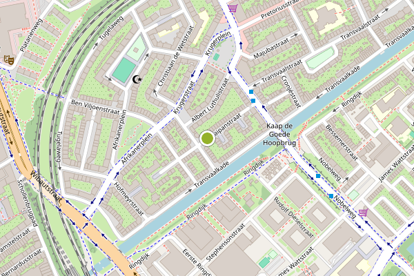 Ambulance-melding op Kraaipanstraat, Amsterdam op 17 juli, kaart-overzicht