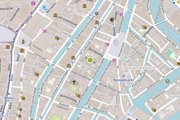 Ambulance-melding op Koestraat, Amsterdam op 17 juli, kaart-overzicht