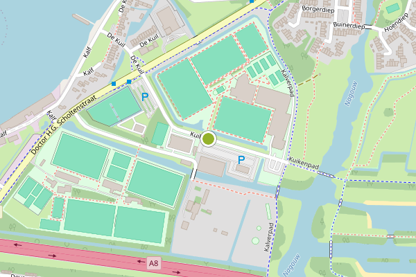 Ambulance-melding op Kuilpad, Zaandam op 9 mei, kaart-overzicht