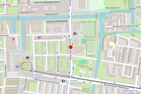 Brandweer-melding op Dr. H. Colijnstraat, Amsterdam op 17 juli, kaart-overzicht