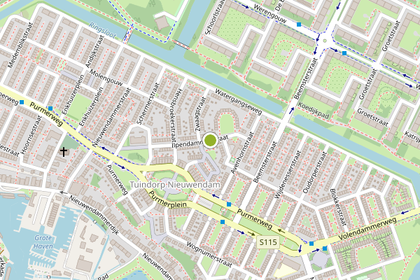 Ambulance-melding op Ilpendammerstraat, Amsterdam op 17 juli, kaart-overzicht