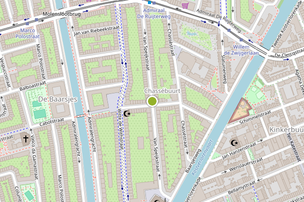 Ambulance-melding op Van Speijkstraat, Amsterdam op 17 juli, kaart-overzicht