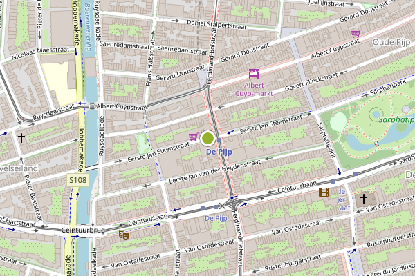 Ambulance-melding op Eerste Jan Steenstraat, Amsterdam op 17 juli, kaart-overzicht