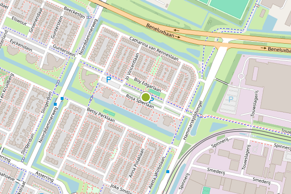 Ambulance-melding op Rosa Spierlaan, Amstelveen op 17 juli, kaart-overzicht