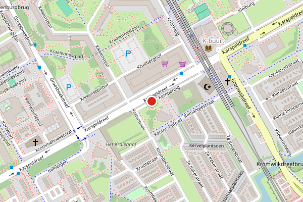 Brandweer-melding op Kempering, Amsterdam op 17 juli, kaart-overzicht