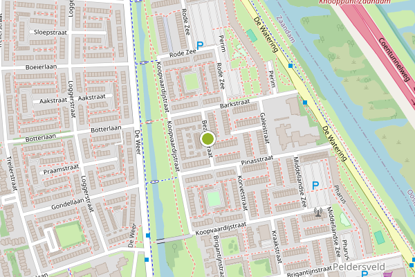 Ambulance-melding op Bezaanstraat, Zaandam op 17 juli, kaart-overzicht