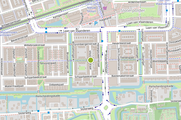 Ambulance-melding op Vilvoordestraat, Amsterdam op 17 juli, kaart-overzicht