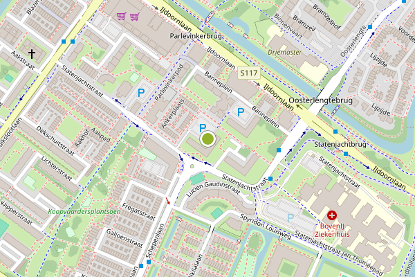 Ambulance-melding op Statenjachtstraat, Amsterdam op 18 juli, kaart-overzicht