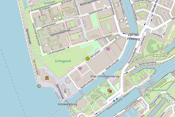 Ambulance-melding op Bercylaan, Amsterdam op 18 juli, kaart-overzicht