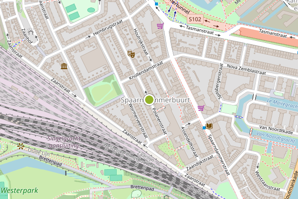 Ambulance-melding op Polanenstraat, Amsterdam op 18 juli, kaart-overzicht