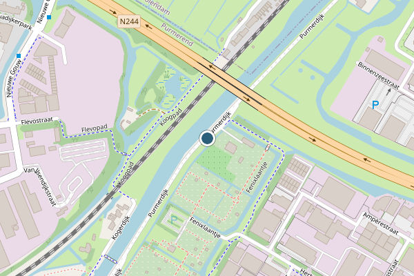 Politie-melding op Purmerdijk, Purmerend op 18 juli, kaart-overzicht