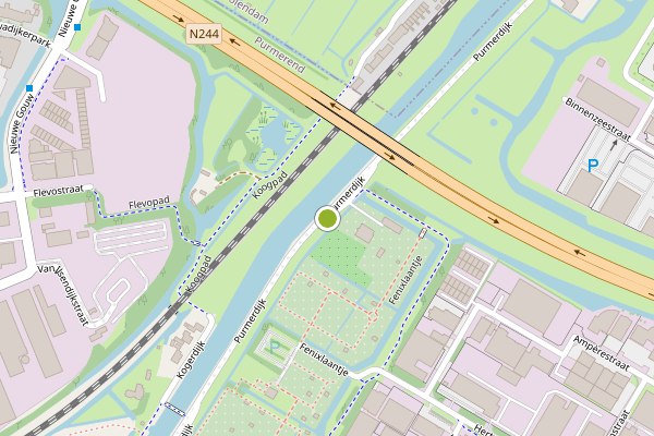 Ambulance-melding op Purmerdijk, Purmerend op 18 juli, kaart-overzicht