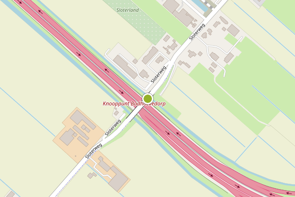 Ambulance-melding op Sloterweg, Badhoevedorp op 18 juli, kaart-overzicht